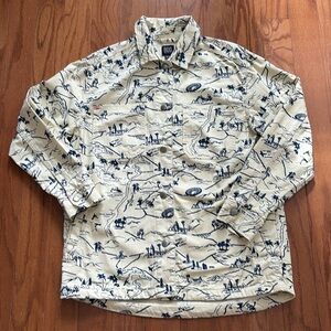 Urban Outfitters BGD California print yellow button up jacket